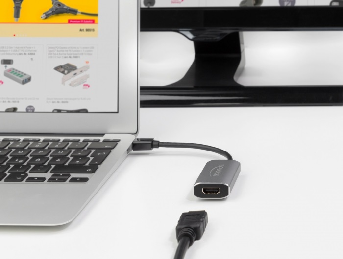 Delock 63200 mini DisplayPort 1.4 apa - HDMI 8K HDR anya aktív adapter