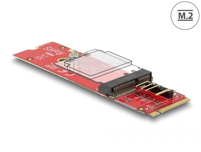 Delock 63343 M.2 M apa - M.2 E USB és PCIe modulokhoz átalakító