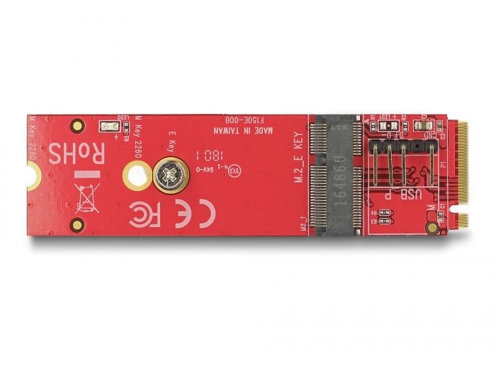 Delock 63343 M.2 M apa - M.2 E USB és PCIe modulokhoz átalakító