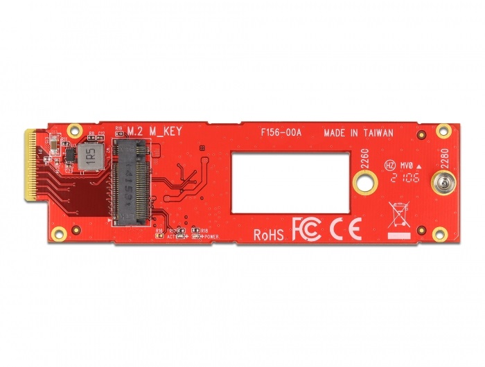 Delock 63797 EDSFF E1.S - M.2 M-key nyíláshoz NVMe átalakító