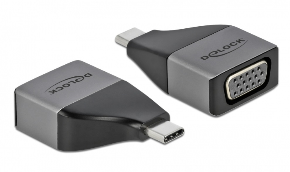 Delock 64002 USB Type-C apa > VGA anya 1080p kompakt kialakítású adapter