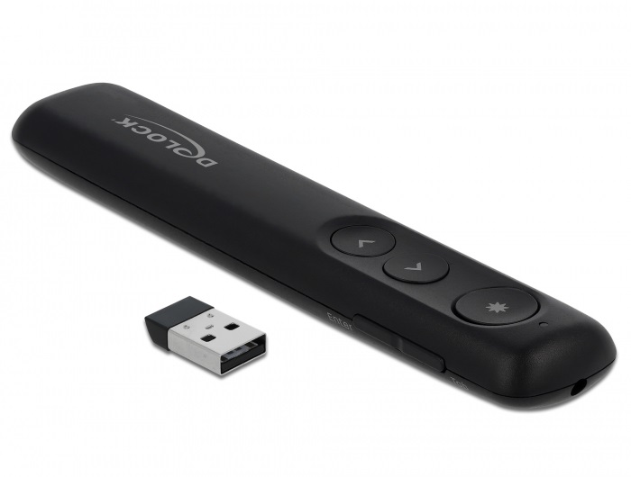 Delock 64092 USB-s Lézermutató fekete
