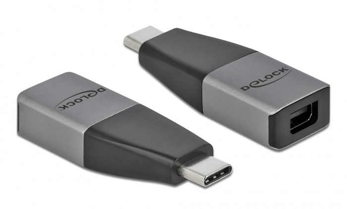 Delock 64121 USB Type-C apa > mini DisplayPort anya 4K 60Hz kompakt adapter