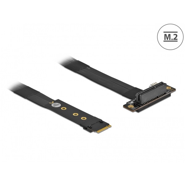 Delock 64132 M.2 M-key - PCIe x4 NVMe 20cm-es hajlított kábel adapter