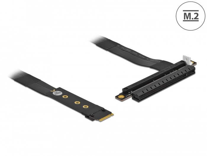 Delock 64133 M.2 M-key - PCIe x16 NVMe 20cm-es kábel adapter