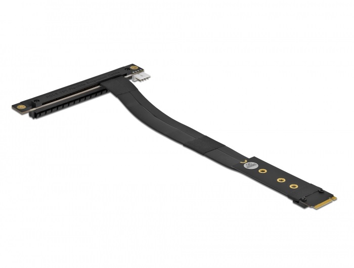 Delock 64134 M.2 M-key - PCIe x16 NVMe 20cm-es hajlított kábel adapter