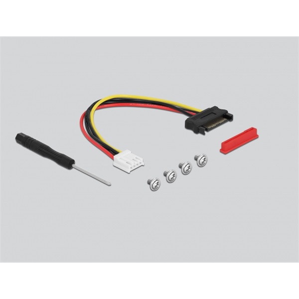 Delock 64135 M.2 M-key - U.2 SFF-8639 NVMe 20cm-es hajlított kábel adapter