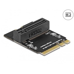 Delock 64137 M.2 A+E-key apa - M-key csatlakoztató karral döntött adapter