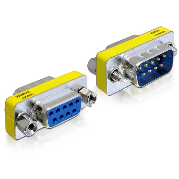 Delock 65249 Adapter Sub-D9 pin male / female