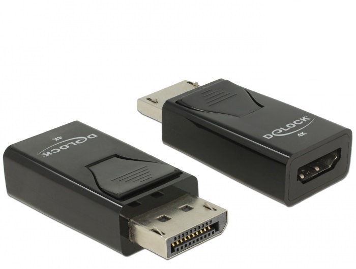 Delock 66234 Displayport 1.2/HDMI 4K passzív fekete adapter