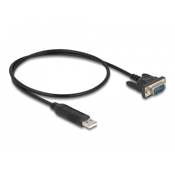 Delock 66461 USB 2.0 soros RS-232 adapterhez kompakt soros konnektor házzal 50 cm FTDI