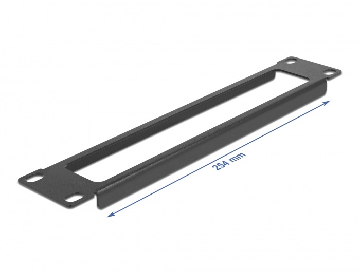 Delock 66672 10" 1U nyitott fekete panel