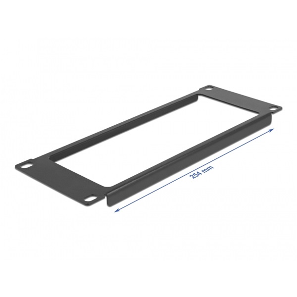 Delock 66673 10" 2U nyitott fekete panel