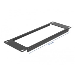 Delock 66673 10" 2U nyitott fekete panel