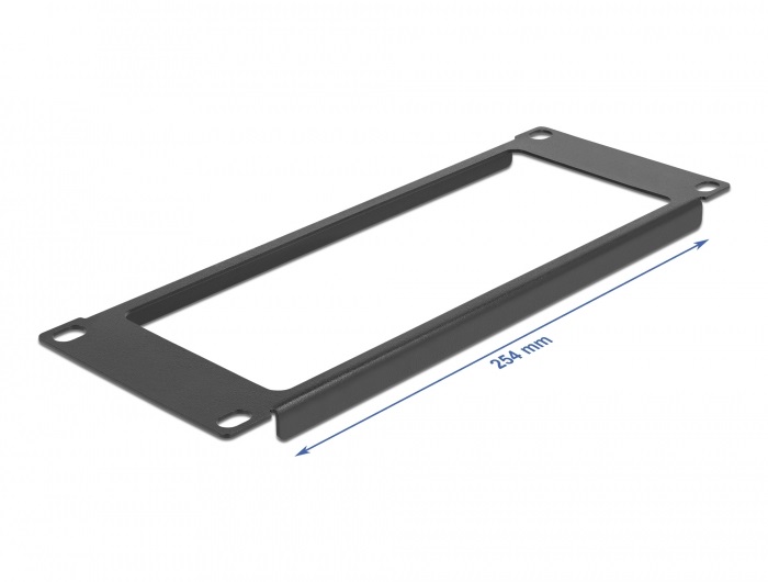 Delock 66673 10" 2U nyitott fekete panel