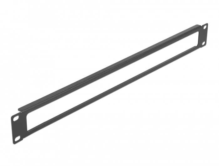 Delock 66674 19" 1U nyitott fekete panel
