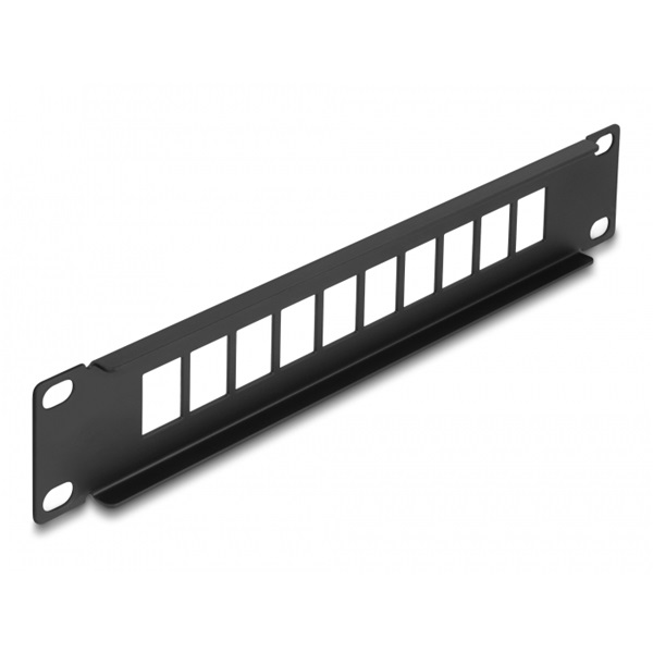 Delock 66676 10" 10 portos fekete Keystone patch panel