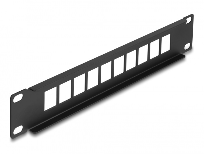 Delock 66676 10" 10 portos fekete Keystone patch panel