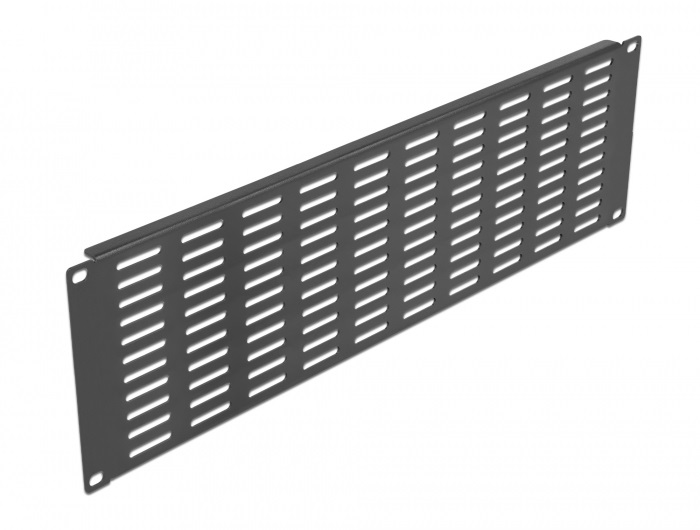 Delock 66681 19" 3U vízszintesen szellőző fekete panel