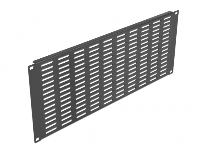 Delock 66682 19" 4U vízszintesen szellőző fekete panel