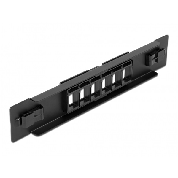 Delock 66819 10" 6 portos eszközmentes Keystone patch panel