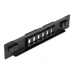 Delock 66819 10" 6 portos eszközmentes Keystone patch panel