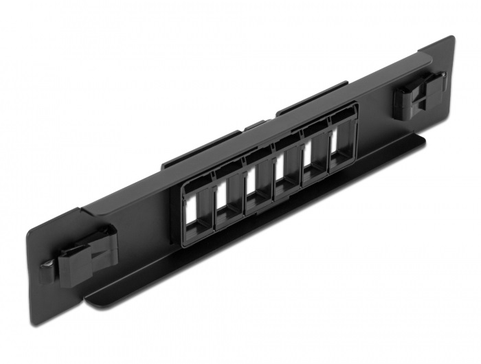 Delock 66819 10" 6 portos eszközmentes Keystone patch panel