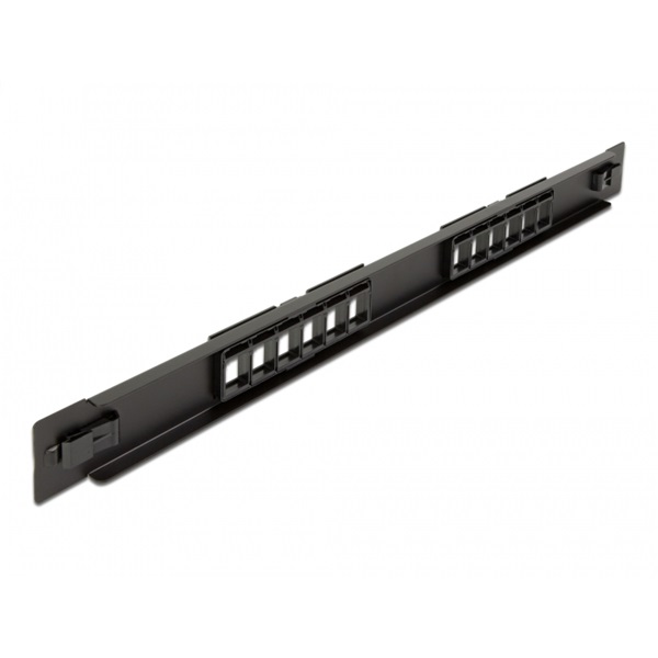 Delock 66821 19" 12 portos eszközmentes Keystone patch panel
