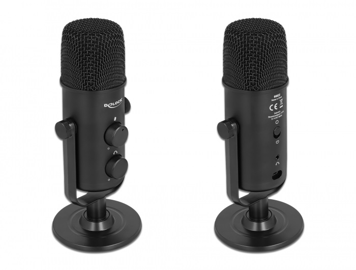 Delock 66822 USB kondenzátor streaming/podcasting mikrofon
