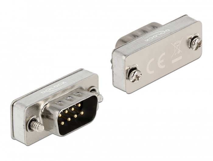Delock 66826 RS-232/422/485 - DB9 apa loopback adapter