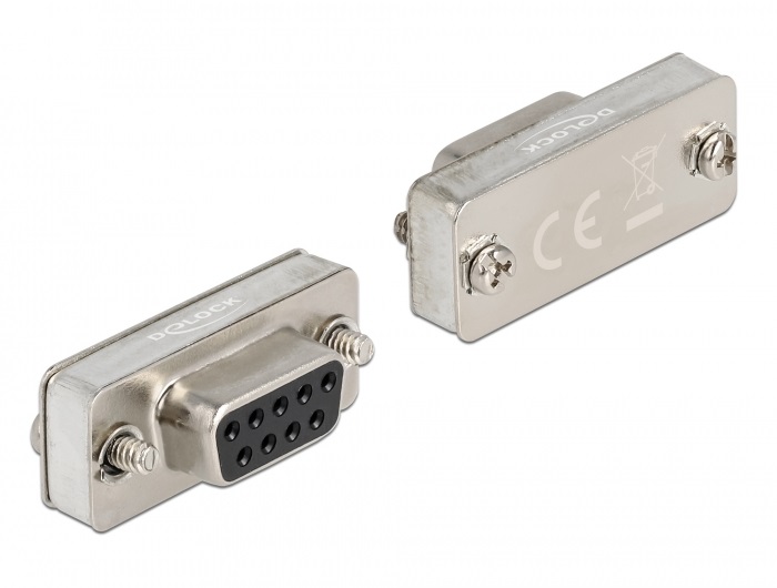 Delock 66827 RS-232/422/485 - DB9 anya loopback adapter