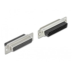 Delock 66836 D-Sub HD 44 tűs krimp anya - 2xRJ45 anya szerelhető csatlakozó