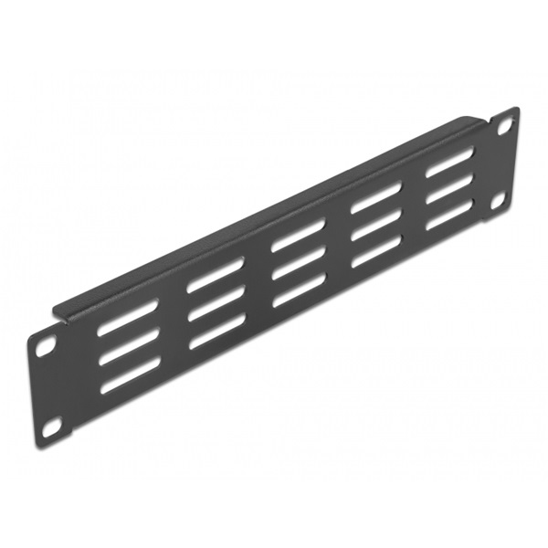 Delock 66839 10" 1U vízszintesen szellőző fekete panel
