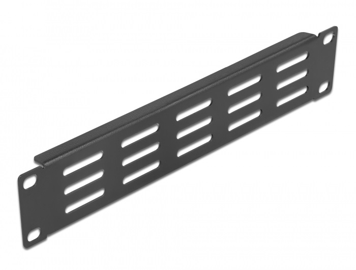 Delock 66839 10" 1U vízszintesen szellőző fekete panel
