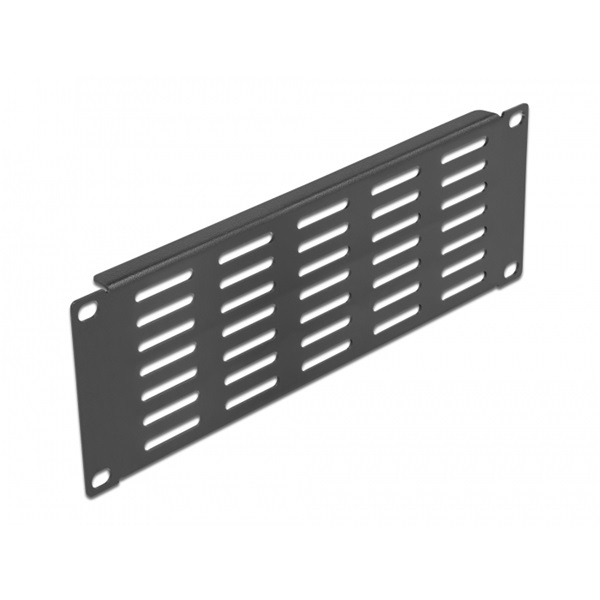Delock 66840 10" 2U vízszintesen szellőző fekete panel
