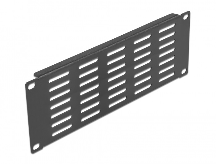 Delock 66840 10" 2U vízszintesen szellőző fekete panel
