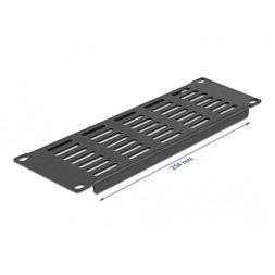 Delock 66840 10" 2U vízszintesen szellőző fekete panel