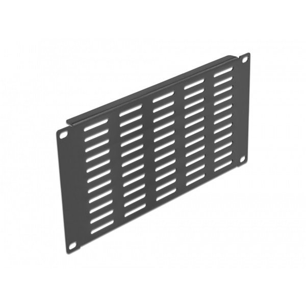 Delock 66841 10" 3U vízszintesen szellőző fekete panel