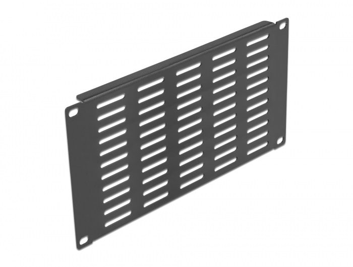 Delock 66841 10" 3U vízszintesen szellőző fekete panel