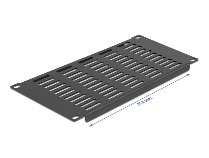 Delock 66841 10" 3U vízszintesen szellőző fekete panel