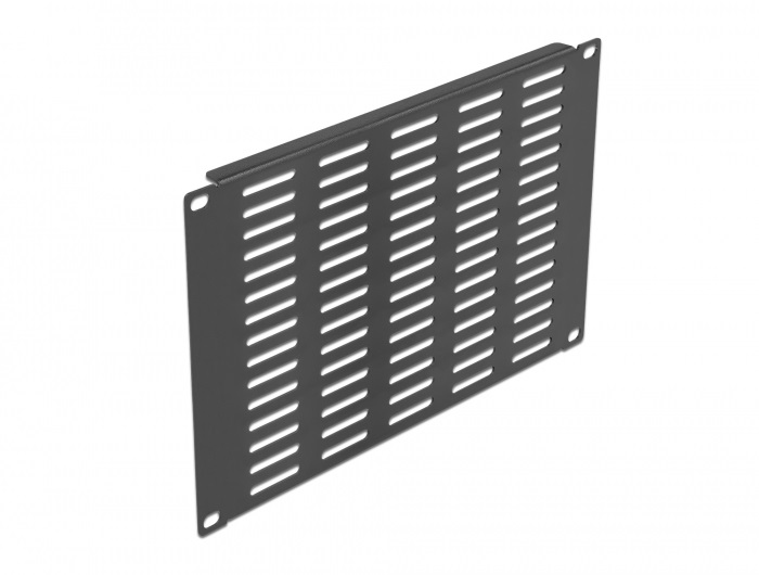 Delock 66842 10" 4U vízszintesen szellőző fekete panel