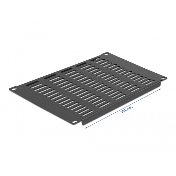 Delock 66842 10" 4U vízszintesen szellőző fekete panel