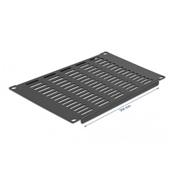 Delock 66842 10" 4U vízszintesen szellőző fekete panel