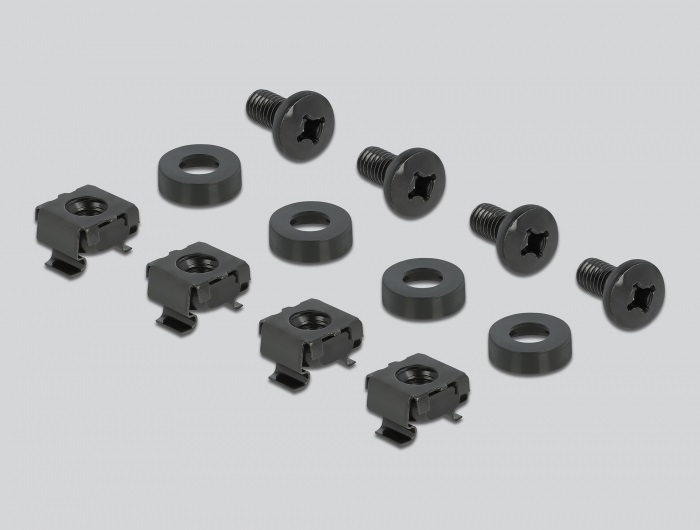 Delock 66843 10" 1U fekete nyitott fekete kábelkezelő menetpanel
