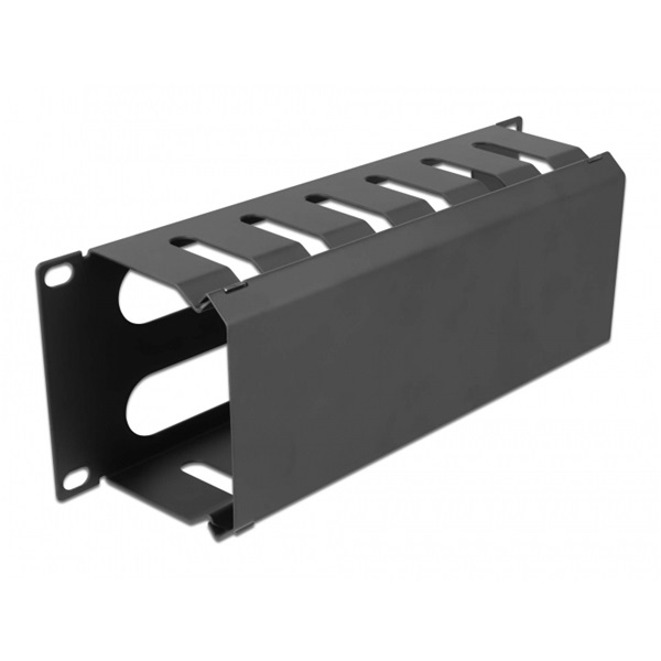 Delock 66844 10" 2U fekete nyitott fekete kábelkezelő menetpanel