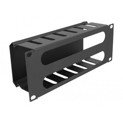 Delock 66844 10" 2U fekete nyitott fekete kábelkezelő menetpanel