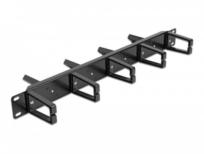 Delock 66850 19" dupla oldalú 9 hurokkal ellátott kábelrendező menetpanel