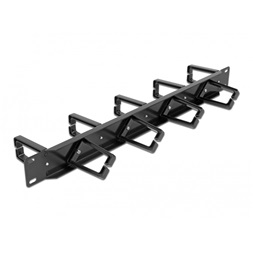 Delock 66850 19" dupla oldalú 9 hurokkal ellátott kábelrendező menetpanel