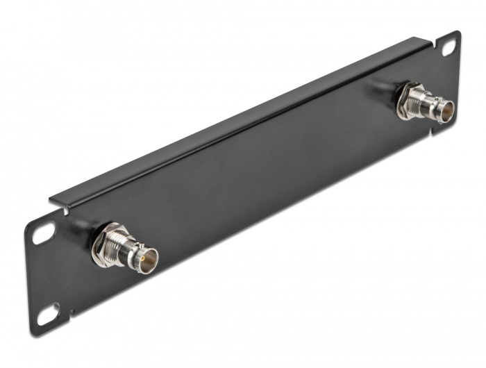 Delock 66851 10" 1U 2xBNC anya fekete panel