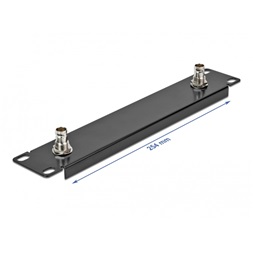 Delock 66851 10" 1U 2xBNC anya fekete panel